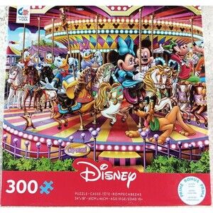 Disney Mickey and Friends Carousel 300 Piece Jigsaw Puzzle Series by Ceaco